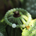 Fortune Jewel Jade Lotus Abundance Adjustable Bracelet