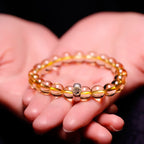 Fortune Jewel 925 Sterling Silver Chinese Zodiac Natal Buddha Citrine Protection Bracelet