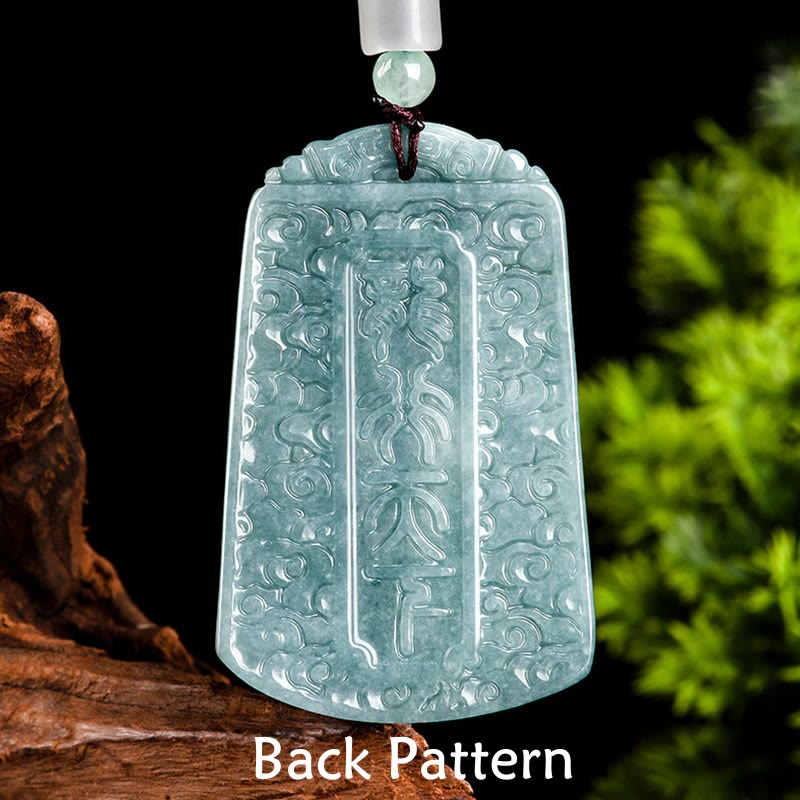 Fortune Jewel Year Of The Dragon Chinese Zodiac Dragon Travels The World Jade Strength Necklace Pendant