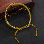 Fortune Jewel Om Mani Padme Hum Protection Luck String Bracelet