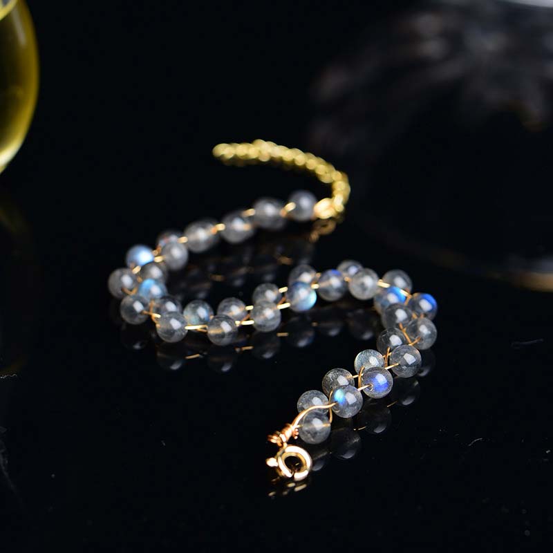 Fortune Jewel Natural Moonstone Love Blessing Bracelet