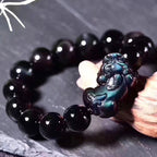 Fortune Jewel FengShui PiXiu Rainbow Obsidian Luck Bracelet