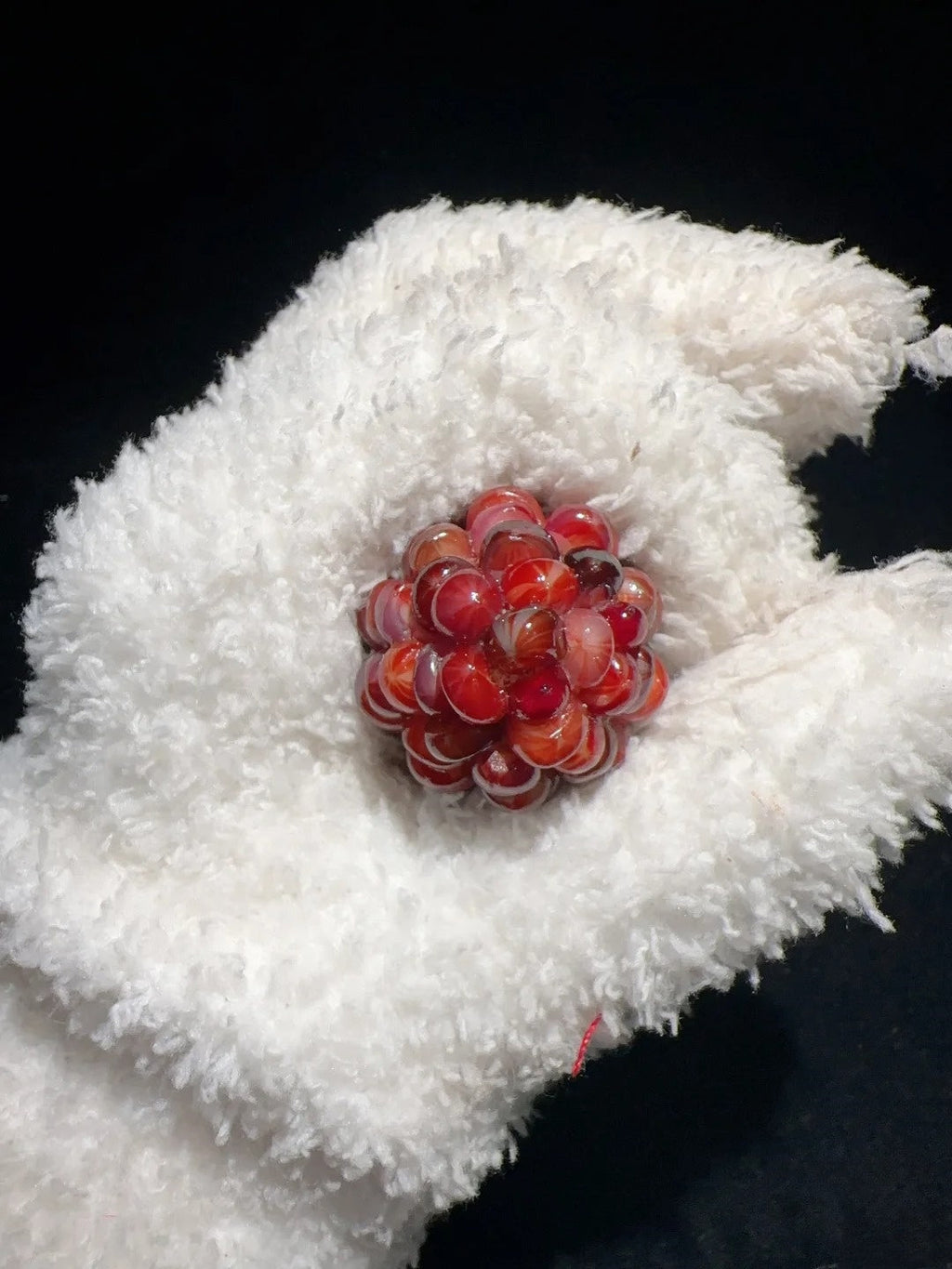 Summer Flame Red Natural Corn Ornament for Fidgeting