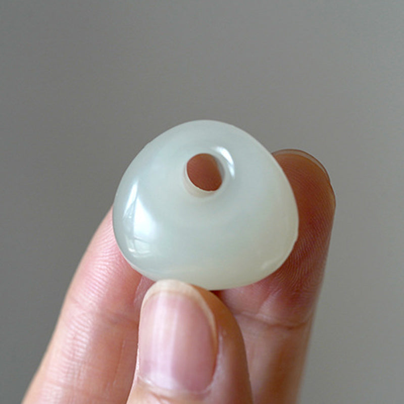 Fortune Jewel Natural Jade Luck Prosperity Necklace Pendant (Random Color)
