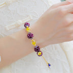 Fortune Jewel Tibetan Garnet Calm Bracelet