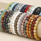 Fortune Jewel Natural Stone Quartz Healing Beads Bracelet