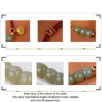 Fortune Jewel Handmade Hetian Jade Bead Lotus Pod Prosperity Luck Braided Bracelet