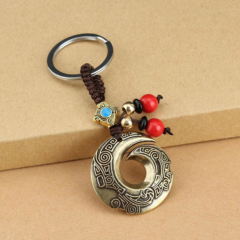Fortune Jewel Good Luck Fortune Copper Wealth Key Chain