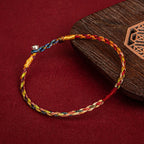 Fortune Jewel Handmade Five Color Thread Luck Couple Child Adult Bracelet