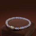 Fortune Jewel 925 Sterling Silver Plated Gold Natural Moonstone PiXiu Healing Bracelet