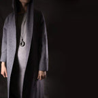 Fortune Jewel Zen Circle Ebony Wood Peace Calm Necklace Pendant Fortune Jewel