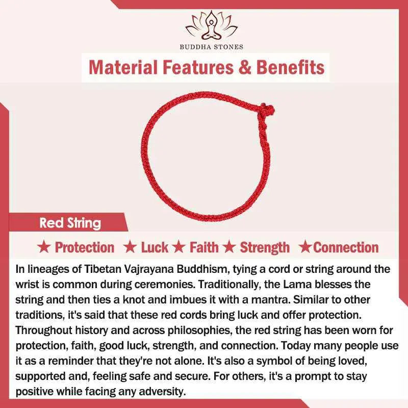 Fortune Jewel Red String Plaited Jade Protection Adjustable Cats Dogs Pet Collar