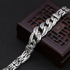 Fortune Jewel Om Mani Padme Hum Engraved Peace Purity Bracelet