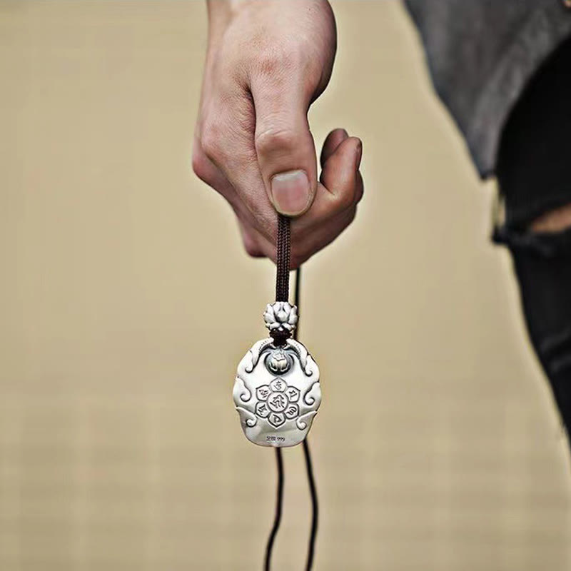 Fortune Jewel Chinese Zodiac Natal Buddha Om Mani Padme Hum Lotus Compassion Necklace Pendant Fortune Jewel