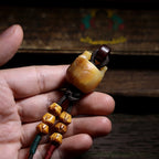 Buddha Stones Tibetan Camel Bone Skull The Lord of the Corpse Forest Protection Necklace Pendant