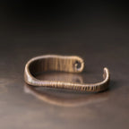 Fortune Jewel Simple Design Wrapped Brass Copper Luck Wealth Adjustable Cuff Bracelet