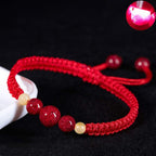 Fortune Jewel Cinnabar Blessing Red String Bracelet For Kids