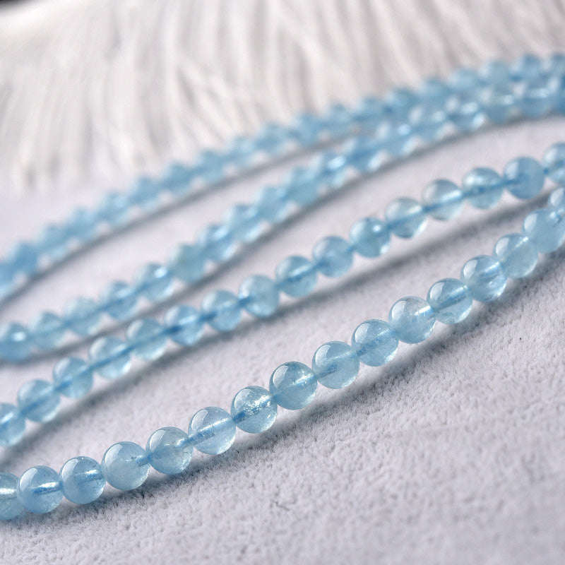 Fortune Jewel Natural Aquamarine Peace Healing Bracelet
