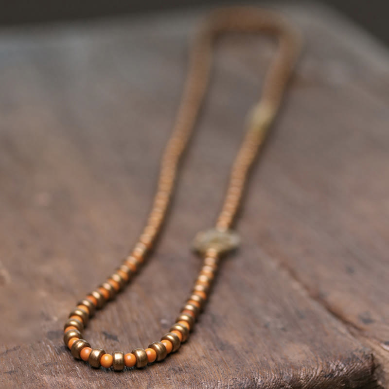 Fortune Jewel Retro Olive Pit Copper Wealth Bracelet