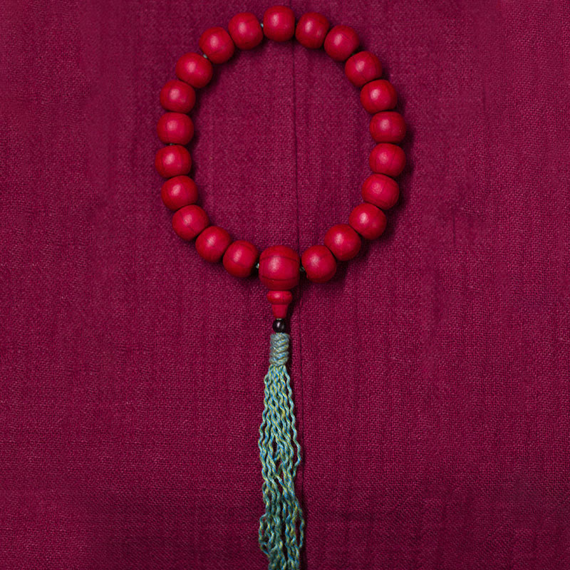 Fortune Jewel Abelia Biflora Wood Warding Off Evil Spirits Wrist Mala