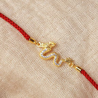 Fortune Jewel 925 Sterling Silver Year Of The Dragon Auspicious Golden Dragon Luck Red Rope Chain Bracelet