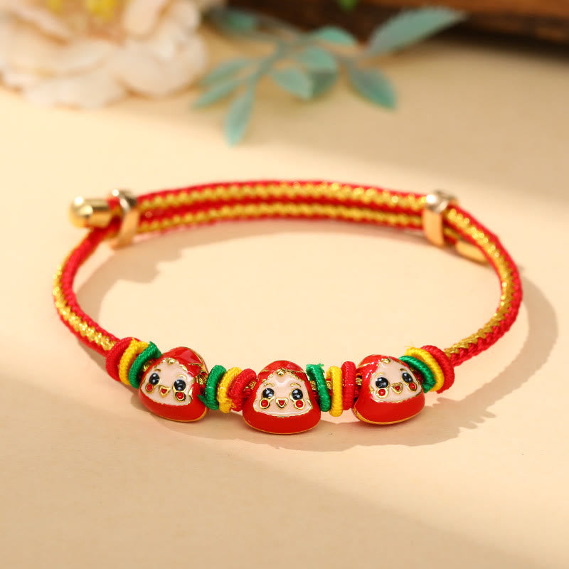 Fortune Jewel Colorful Rope Zongzi Pattern Luck Handmade Child Adult Bracelet