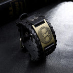 Fortune Jewel Lucky Tree Of Life Balance Leather Bracelet