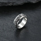 Fortune Jewel Dragon Titanium Steel Stimulation Rotatable Ring Fortune Jewel
