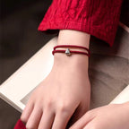 Fortune Jewel 925 Sterling Silver Fu Character Blessing Handmade Braided Bracelet