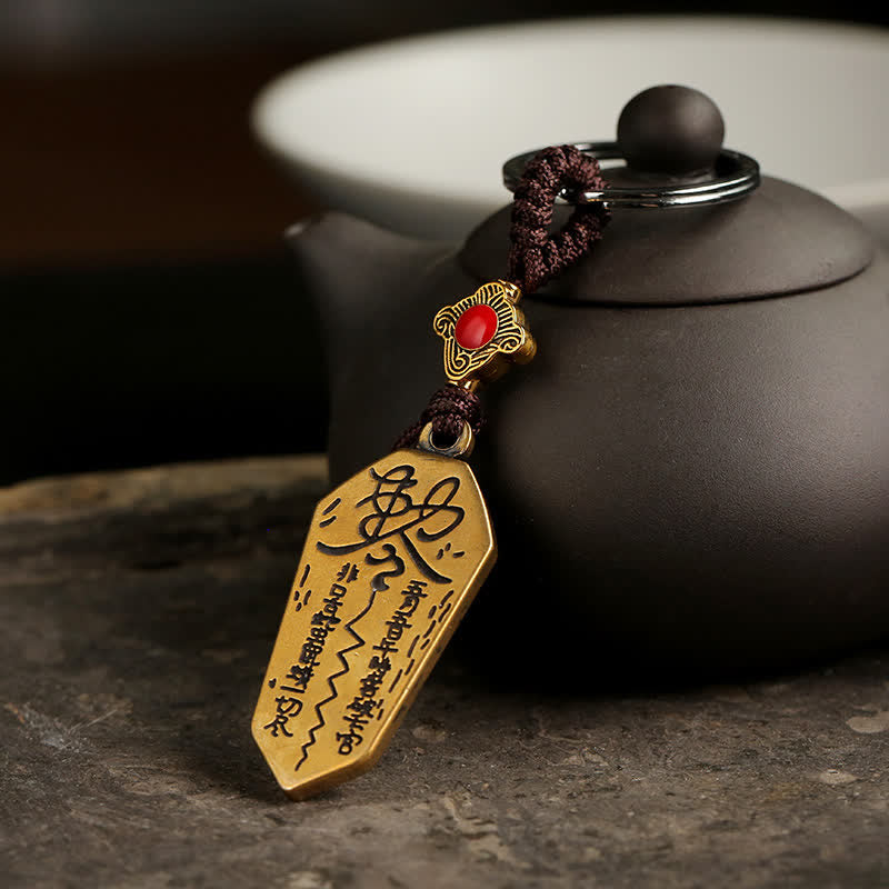 Fortune Jewel Feng Shui Bagua Yin Yang Balance Peace Keychain Fortune Jewel