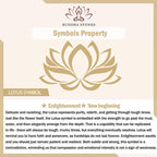 Buddha Stones "Hoping for Serenity and Mindfulness" Bodhi Lotus Mala Includes Gift Message Card Fortune Jewel
