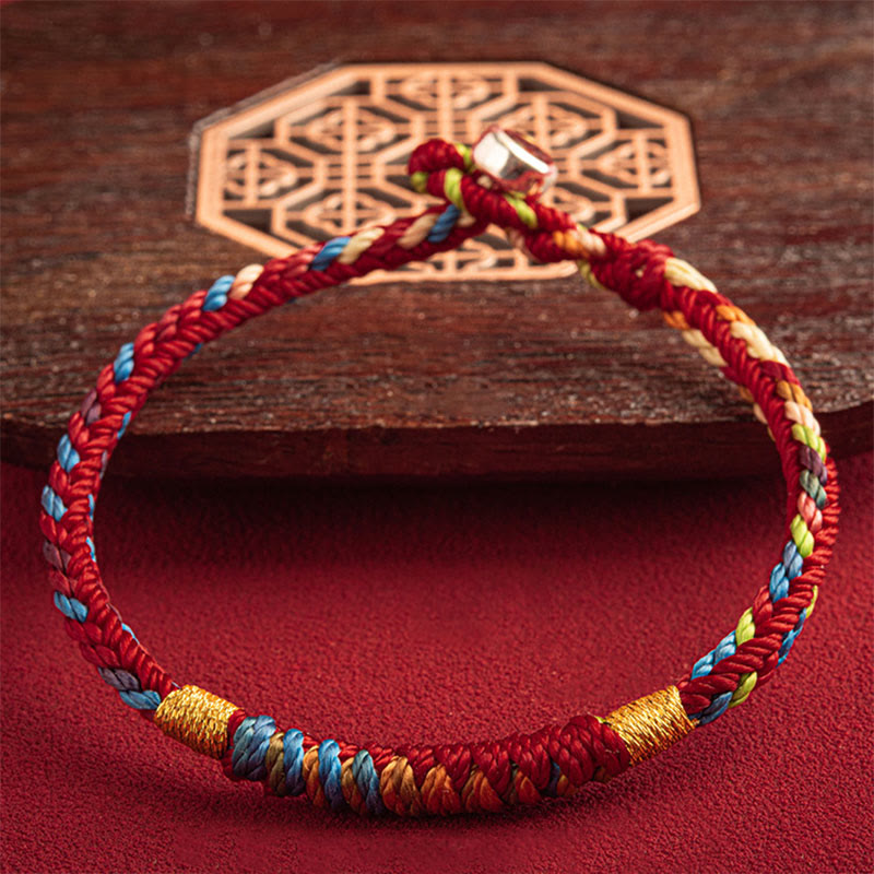 Fortune Jewel "May You Be Safe And Lucky In The Year Ahead" Multicolored Bracelet