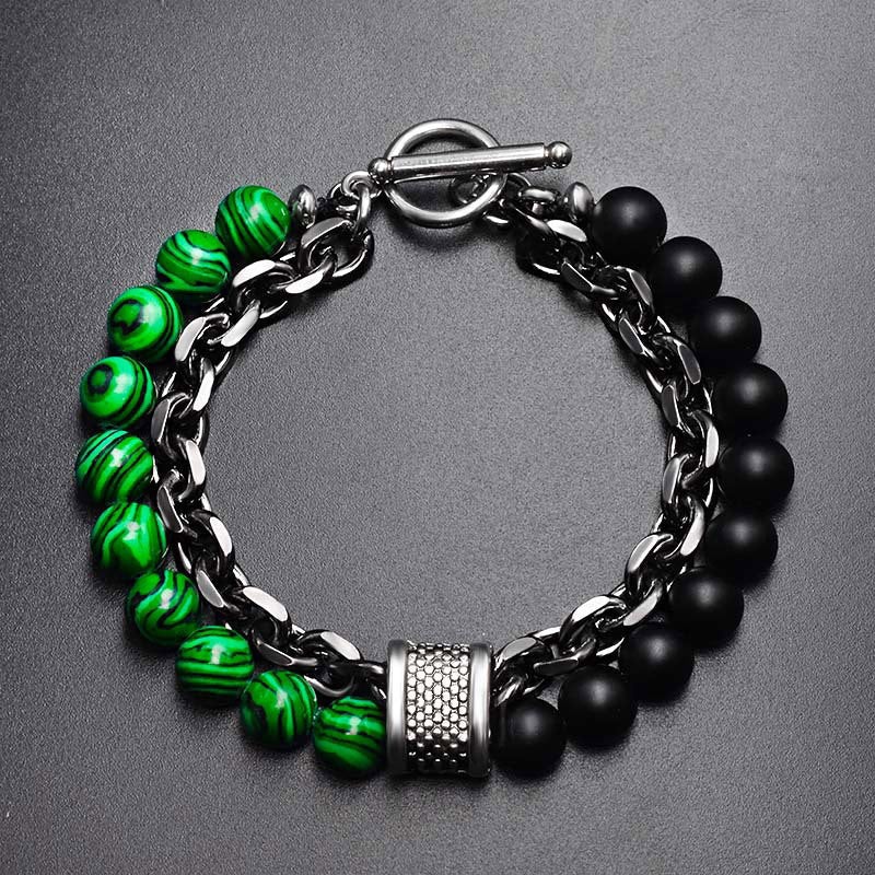 Fortune Jewel Natural Tiger Eye Lazurite Protection Bracelet
