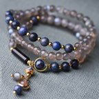 Fortune Jewel Moonstone Lazurite Calm Healing Positive Bracelet