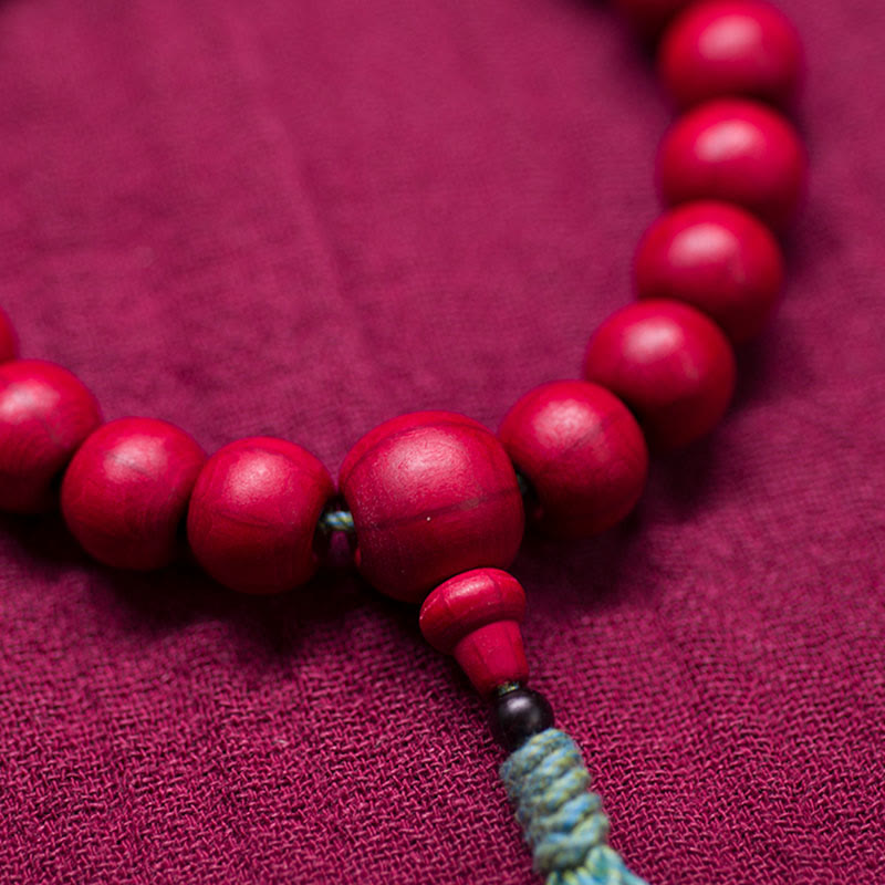 Fortune Jewel Abelia Biflora Wood Warding Off Evil Spirits Wrist Mala