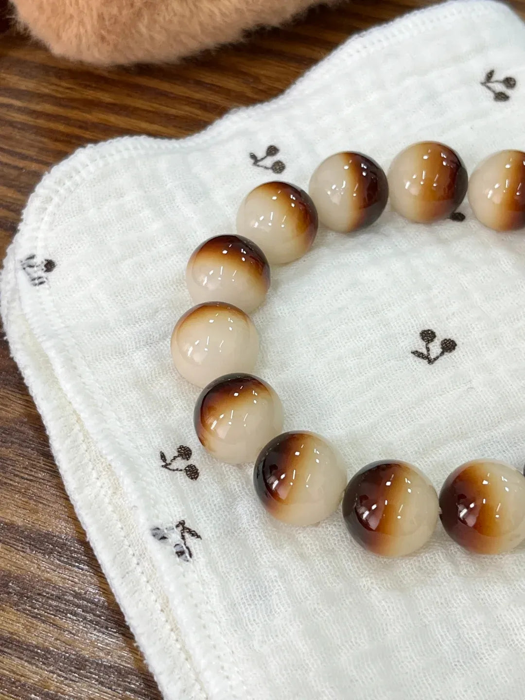 Charcoal-Fired Premium Bodhi Bead Bracelet for Fidgeting 14mm