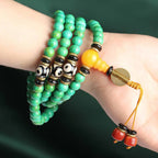 Fortune Jewel Tibetan Turquoise Mala Balance Necklace Bracelet