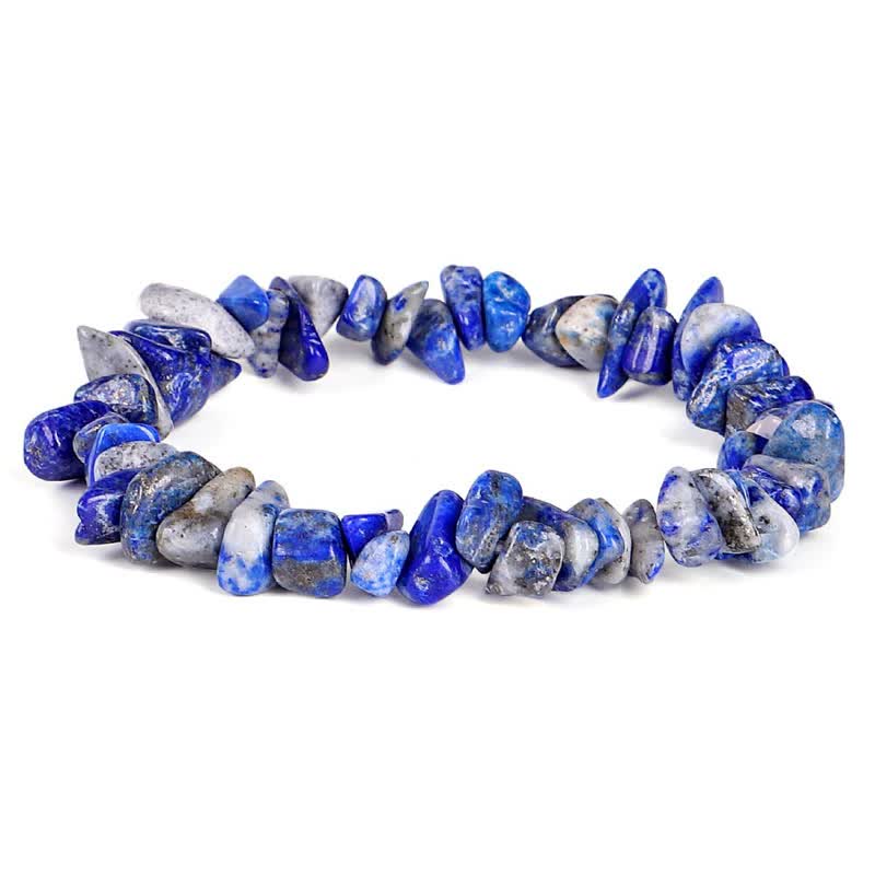 Fortune Jewel Amethyst Lazurite Various Crystal Stone Healing Positive Bracelet
