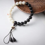 Fortune Jewel Ebony YinYang Protection Bracelet Decoration
