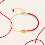 Fortune Jewel Lock of Good Wishes Luck Strength Chain Bracelet
