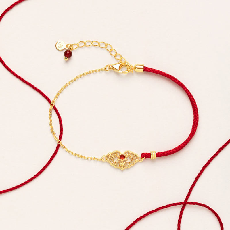 Fortune Jewel Lock of Good Wishes Luck Strength Chain Bracelet