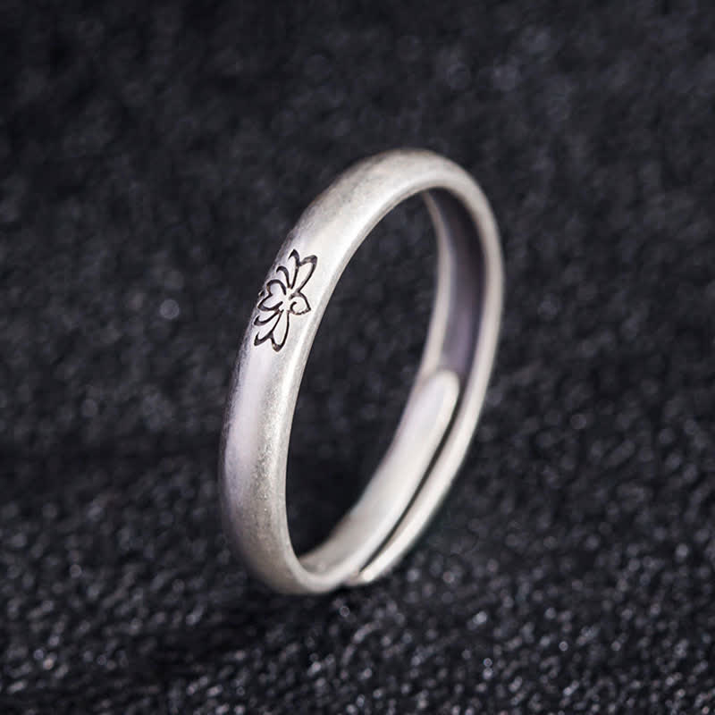 Fortune Jewel 925 Sterling Silver Lotus Flower Enlightenment Ring Fortune Jewel