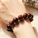 Fortune Jewel Natural Tiger Eye Healing Bead Bracelet