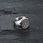 Fortune Jewel 12 Constellations of the Zodiac Star of David Protection Ring