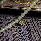 Fortune Jewel 108 Mala Beads Tibet Sheep Horn Amber Luck Bracelet