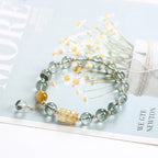 Fortune Jewel Green Phantom Citrine PiXiu Confidence Bracelet
