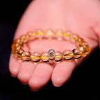Fortune Jewel 925 Sterling Silver Chinese Zodiac Natal Buddha Citrine Protection Bracelet