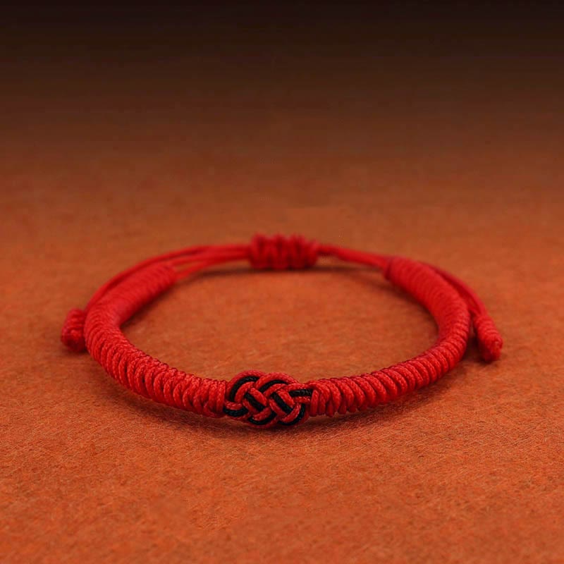 Fortune Jewel 2Pcs Tibetan Luck Chinese Knot Protection String Bracelet