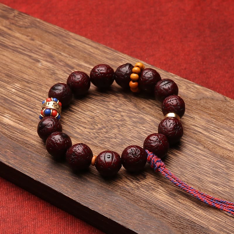 Fortune Jewel Bodhi Seed Bead Peace Calm Tassel Bracelet