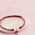 Fortune Jewel Love Heart Infinity Symbol Braided String Anklet